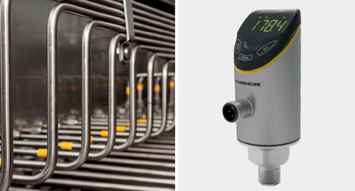 Dette billede illustrere Hans Følsgaard – Tryksensor med IO-Link og direkte betjening