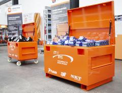 Dette billede illustrere ITW Construction Products – Mobilt materialelager mindsker spildtid og afbrydelser