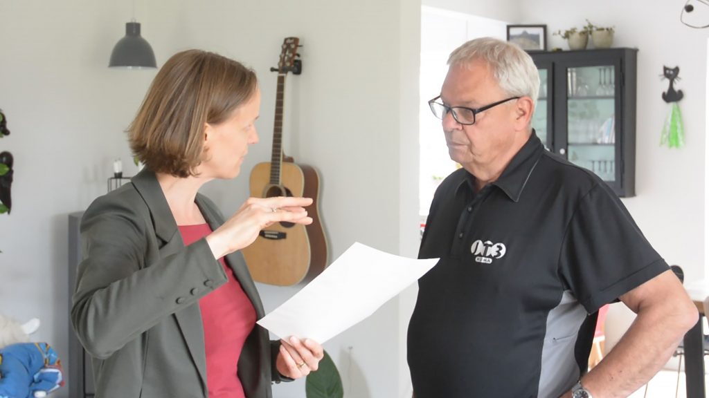 Dette billede illustrere Lindab vil dokumentere, hvor meget radonniveauet kan sænkes med ventilation