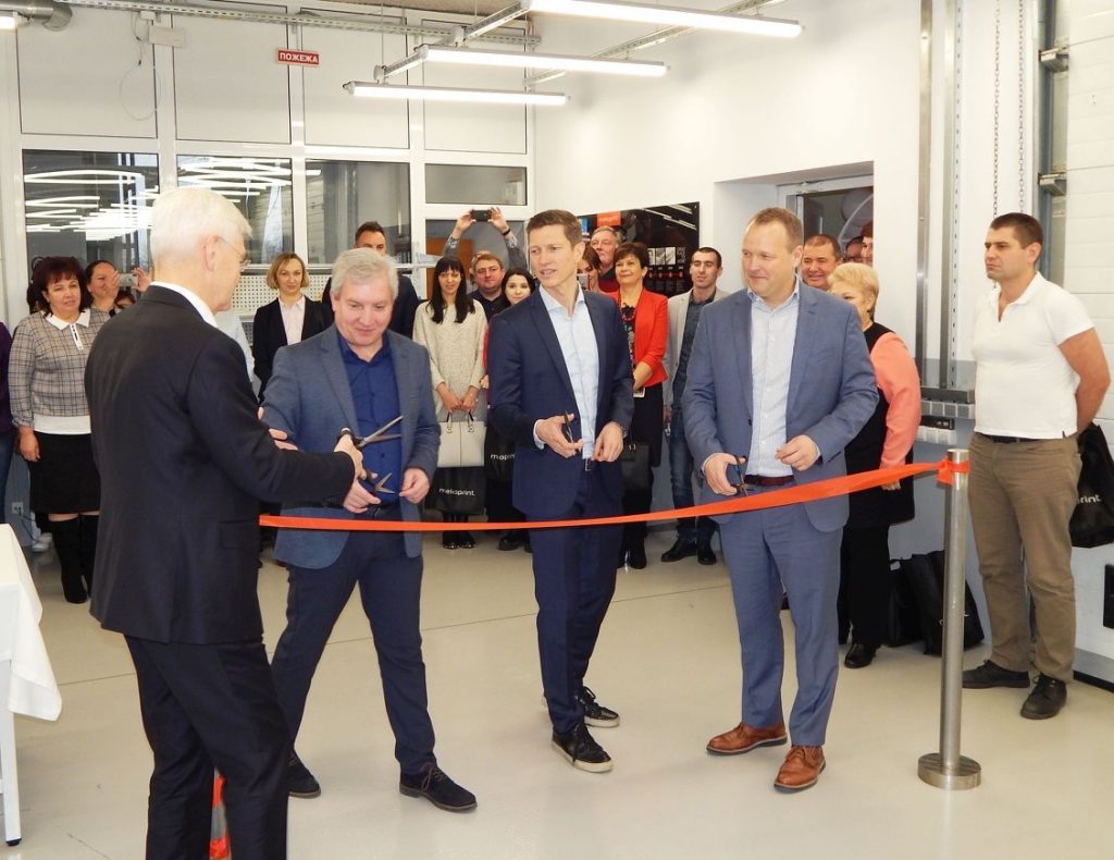 Dette billede illustrere Mekoprint indvier produktion i Ukraine