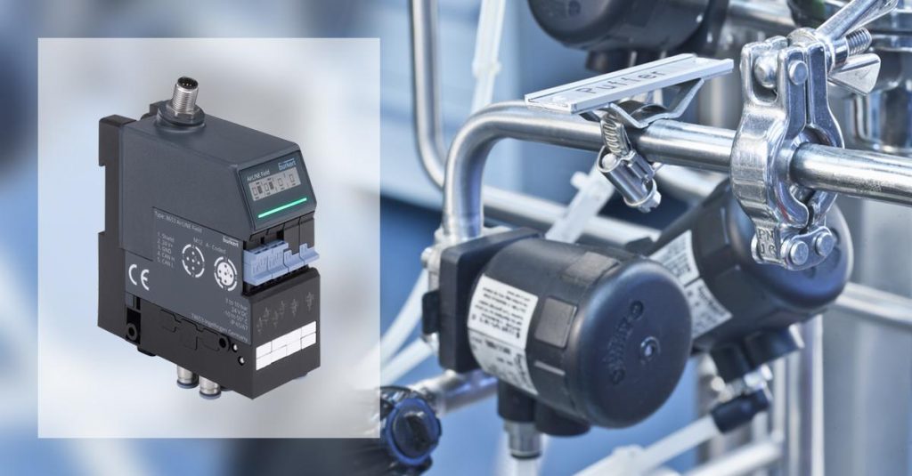 Dette billede illustrere Ny kompakt AirLINE ventilø fra Burkert