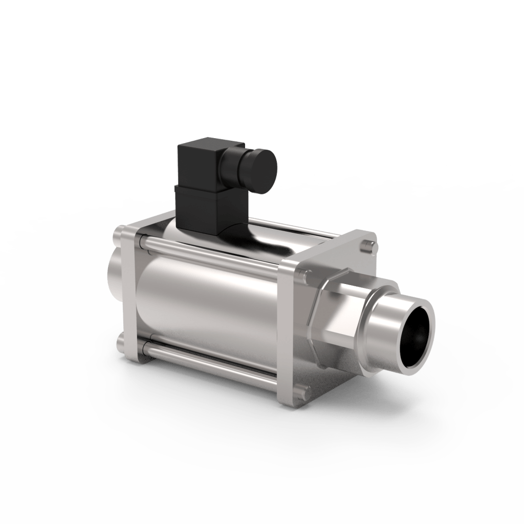 Dette billede illustrere Coaxialventiler til ekstreme medier hos KH-Technic ApS