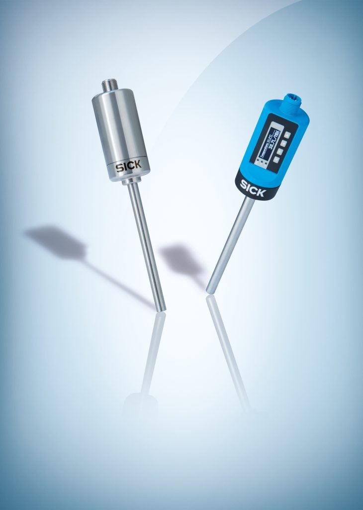Dette billede illustrere SICK – Én flowswitch, to målinger – til alle typer væsker