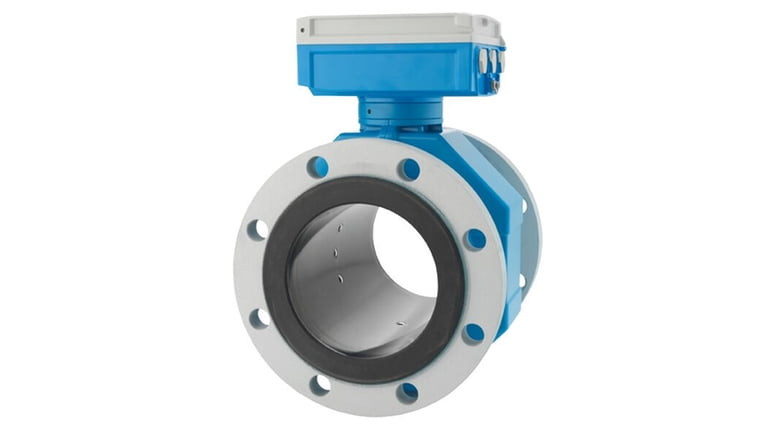 Dette billede illustrere Endress+Hauser – Proline Promag W for flowmåling uafhængigt af flowprofil