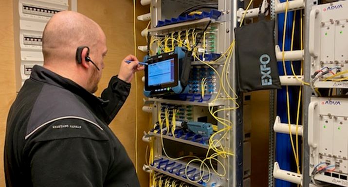 Dette billede illustrere Hans Følsgaard – Én af Danmarks største bruger (også) EXFO!