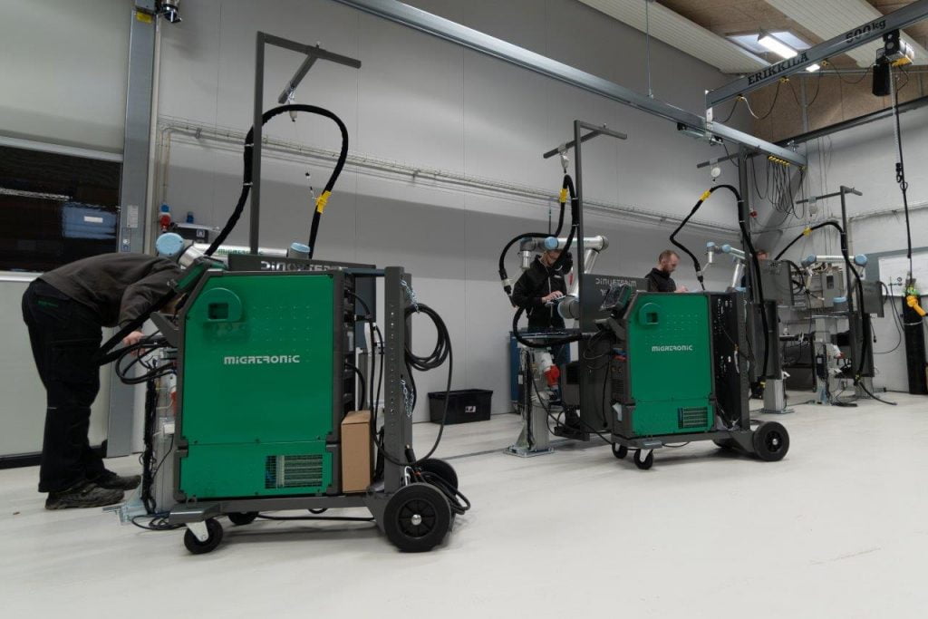 Dette billede illustrere Migatronic – Verdens første producent af kollaborative svejserobotter udvider med ny produktionslinje