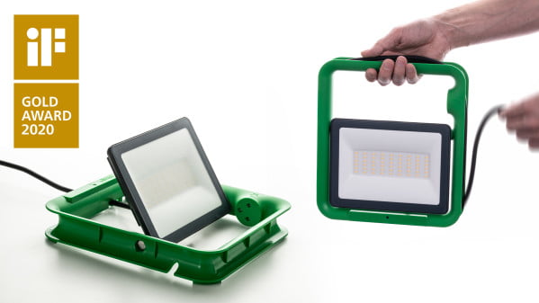 Dette billede illustrere Schneider Electric – Thorsman arbejdslampe vinder guld ved international designpris