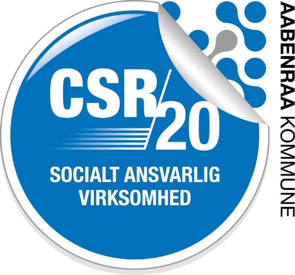 Dette billede illustrere Øland i Aabenraa modtager CSR-mærke for social ansvarlighed