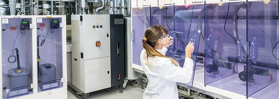 Dette billede illustrere Multi-medie testanlæg – Burkert