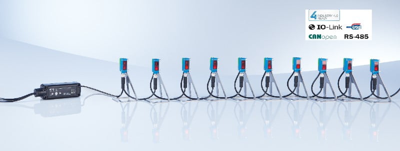 Dette billede illustrere SICK – FlexChain – Det fleksible og effektive detektionssystem i kaskade