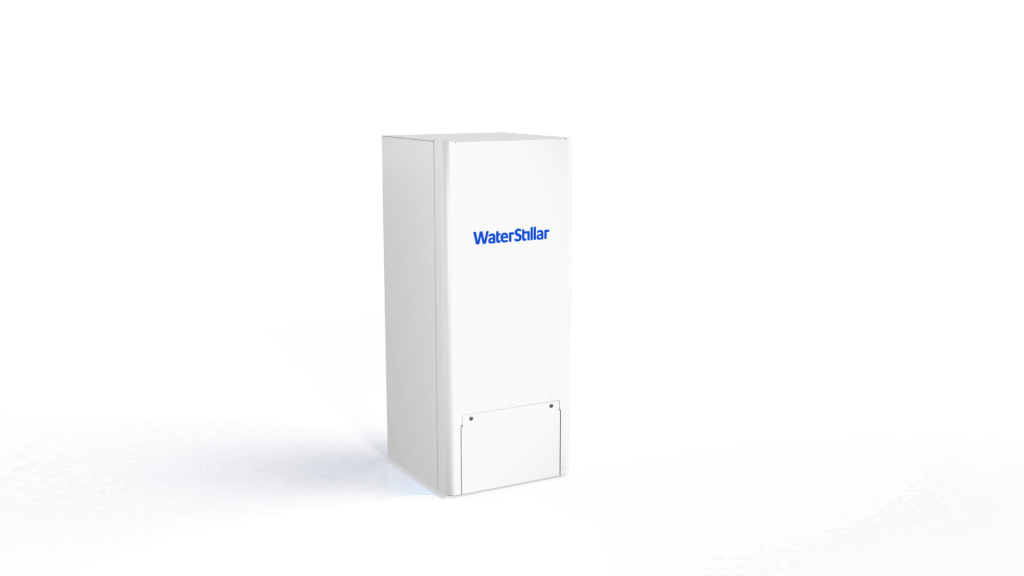 Dette billede illustrere WaterStillar Wall – Ny, dansk og internationalt patenteret