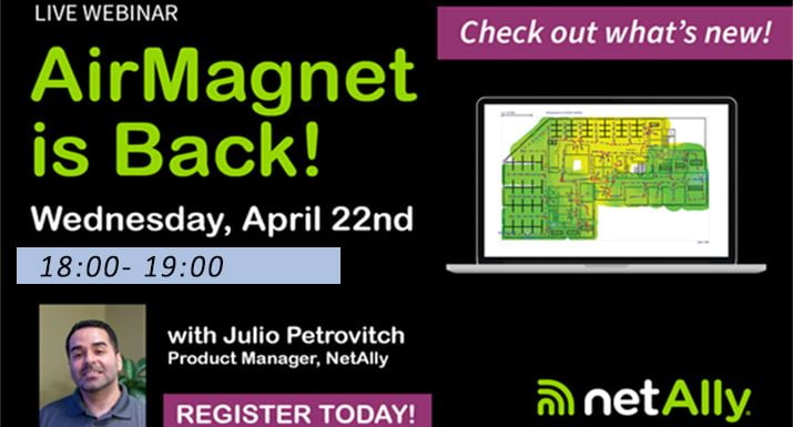 Dette billede illustrere Hans Følsgaard – AirMagnet is Back! Webinar – nu på onsdag