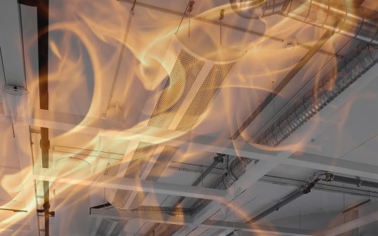 Dette billede illustrere Lindab først med komplet test af ventilationskanaler