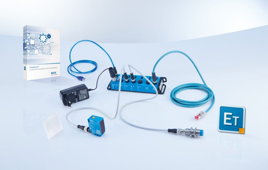 Dette billede illustrere SICK’s SIG200 er en IO-Link master og et lille distribueret styresystem i én enhed