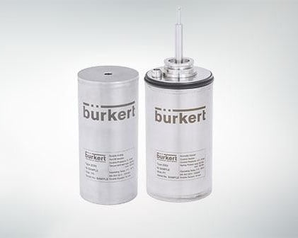 Dette billede illustrere Burkert – Ny pneumatisk drejeaktuator til hygiejniske applikationer