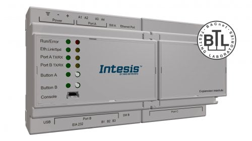 Dette billede illustrere HMS – Ny Intesis gateway gør kommunikationen mellem PROFINET og BACnet nem