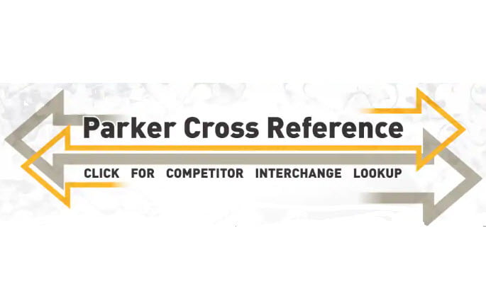 Dette billede illustrere Parker Hannifin – Find reservedele hurtigt ved hjælp af Cross Reference & Competitor Interchange-værktøjet