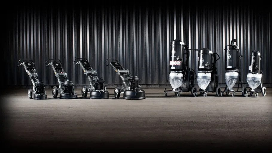 Dette billede illustrere Husqvarna Construction Products Danmark udvider og vokser videre med HTC gulvslibesystemer