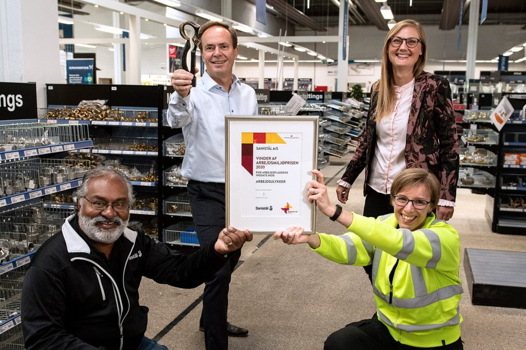 Arbejdsmiljørådets Arbejdsmiljøpris 2020 går til Sanistål. Foto: © Michael Bo Rasmussen / Baghuset. Dato: 02.09.20