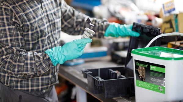 Dette billede illustrere Selontra® fra BASF – Nyt ekstraordinært velsmagende rottemiddel uden resistens