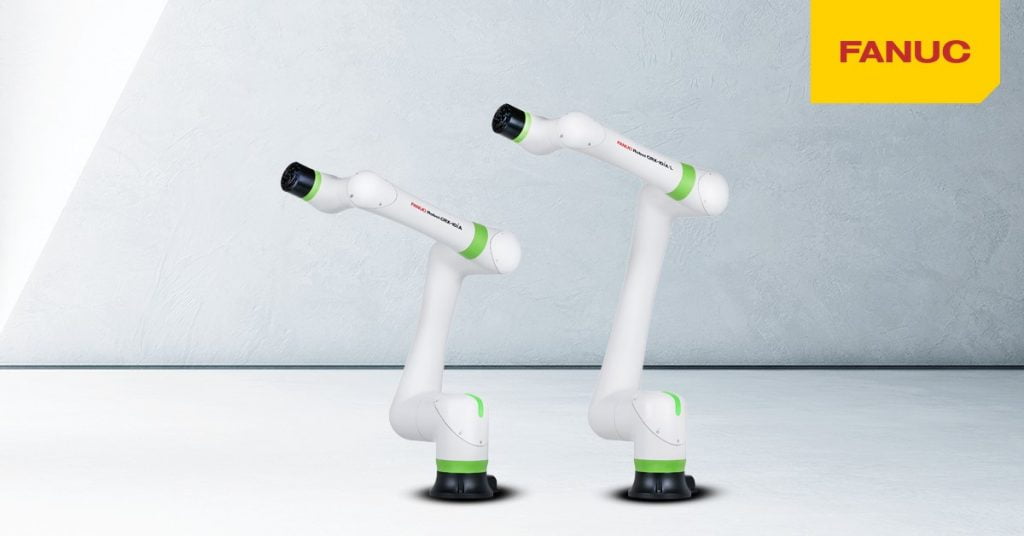 Dette billede illustrere FANUC tager cobots til næste niveau