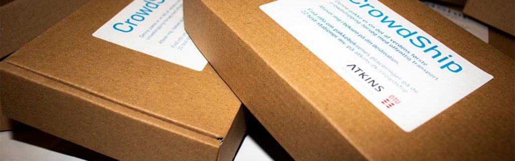 Dette billede illustrere Atkins – Crowdsourcing af pakkelevering