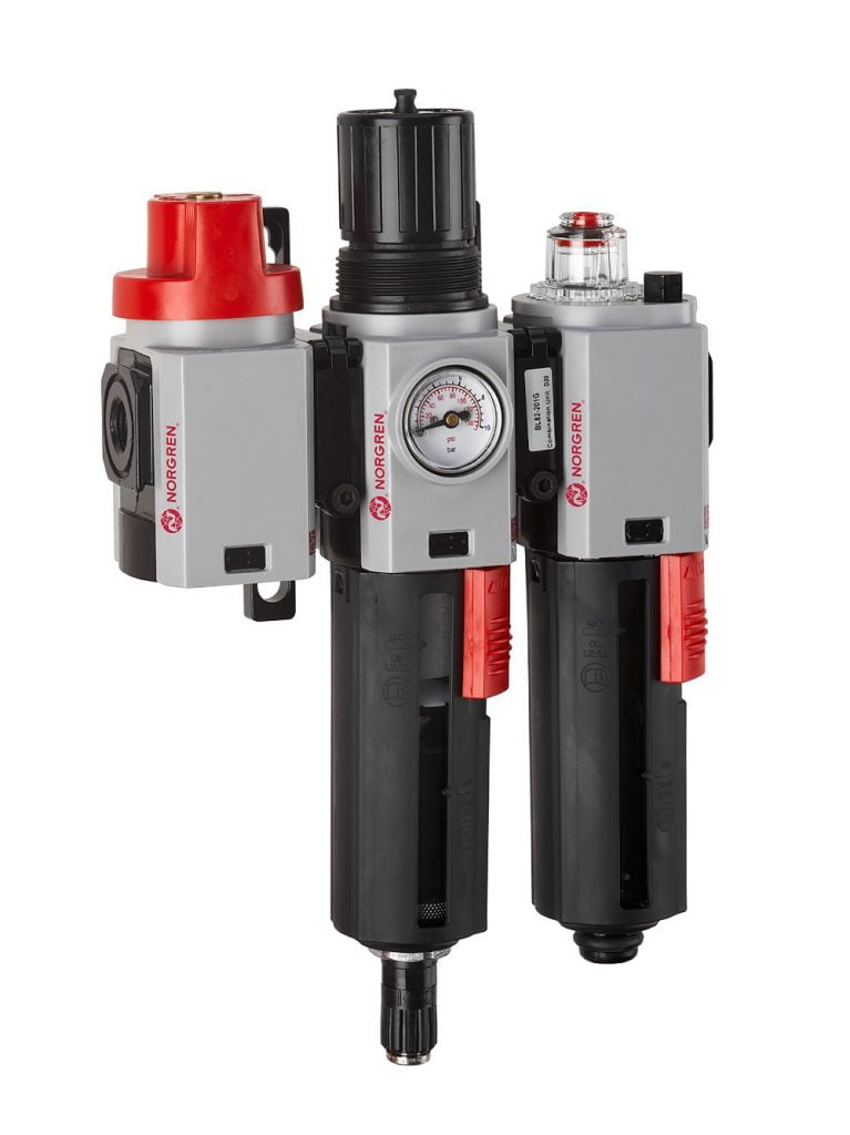 Dette billede illustrere Excelon® Plus Serie 82 – unikke luftbehandlingsenheder fra Norgren!