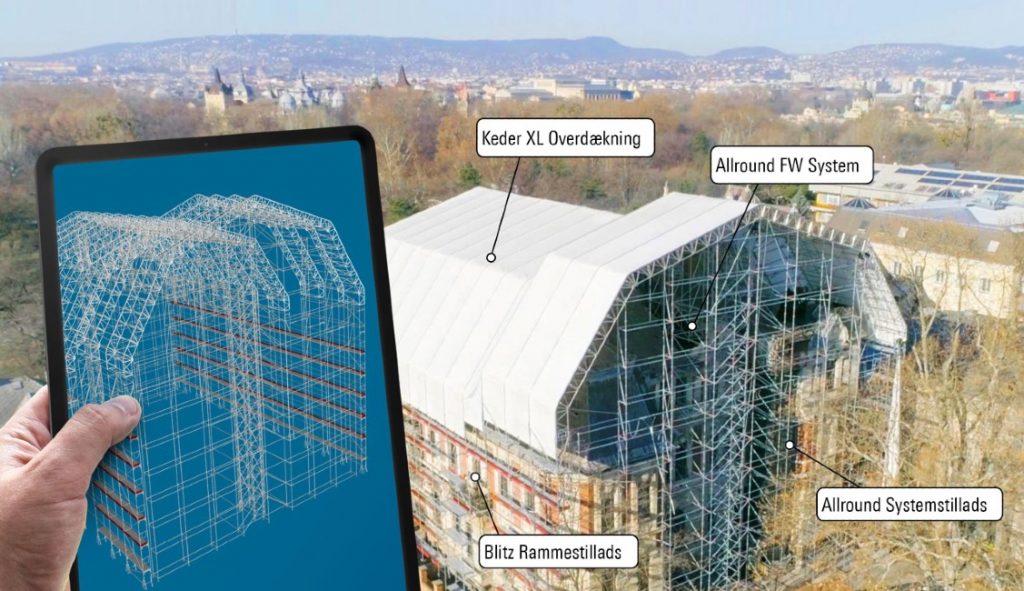 Dette billede illustrere Layher – Digital Planlægning og integrerede systemer gør forskellen