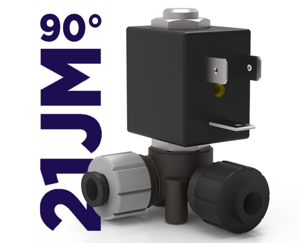 Dette billede illustrere KH-Technic – Optimer jeres system med den nye 21JM-90 graders ventil