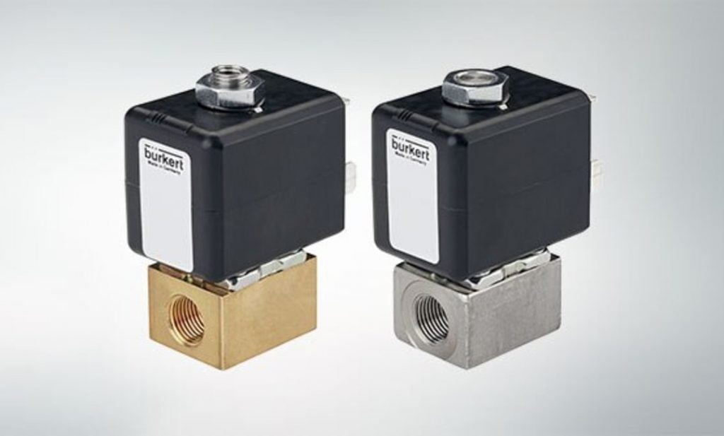 Dette billede illustrere Burkert – Direktevirkende løfteankerventiler type 7011 & type 7012