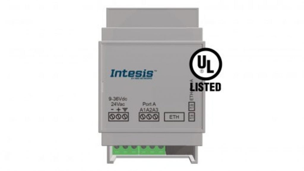 Dette billede illustrere HMS – Ny Intesis gateway til integrering af elbil ladere i Modbus baserede BMS systemer