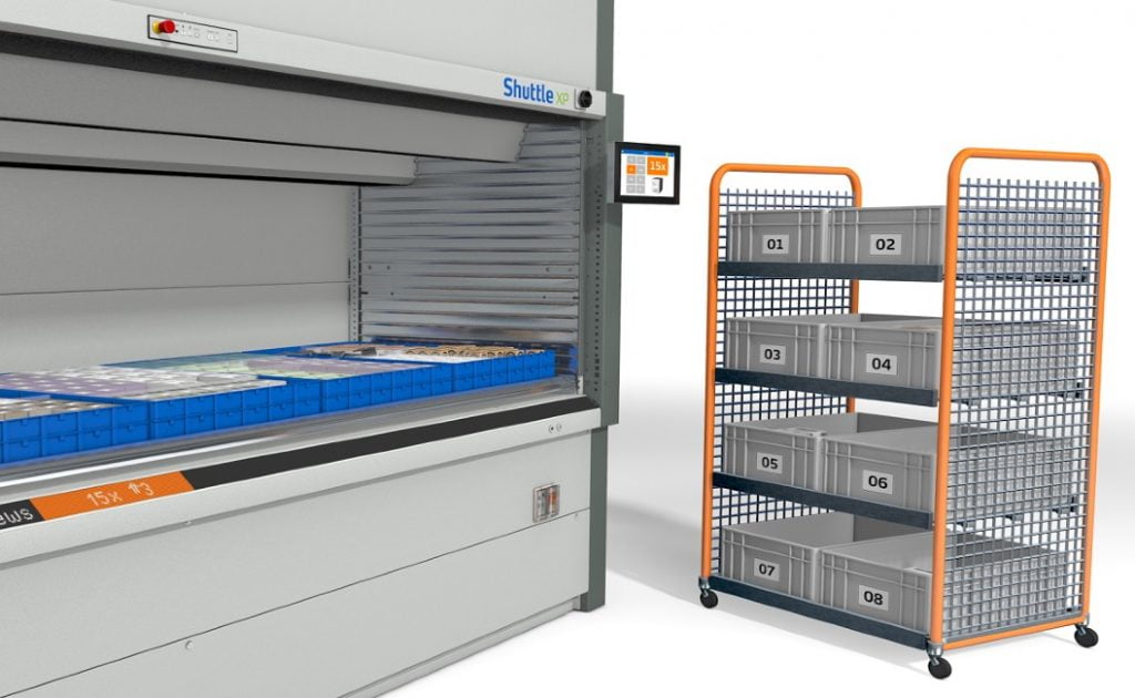 Dette billede illustrere Kardex præsenterer Display LED Navigator