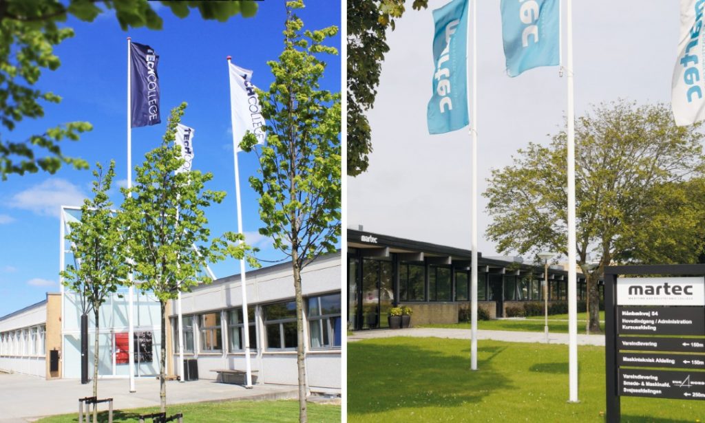 Dette billede illustrere UCN og MARTEC indgår partnerskabsaftale