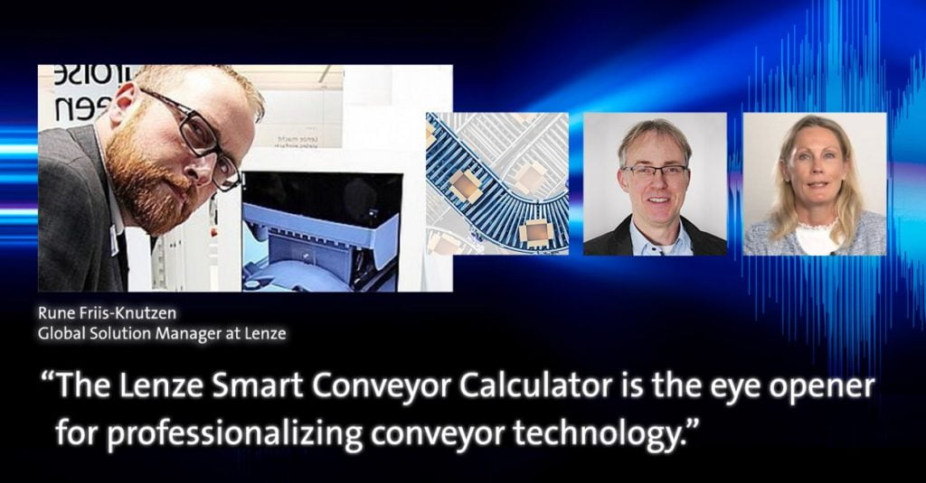 Dette billede illustrere Spar penge med Lenzes Smart Motor og nye Conveyor Calculator