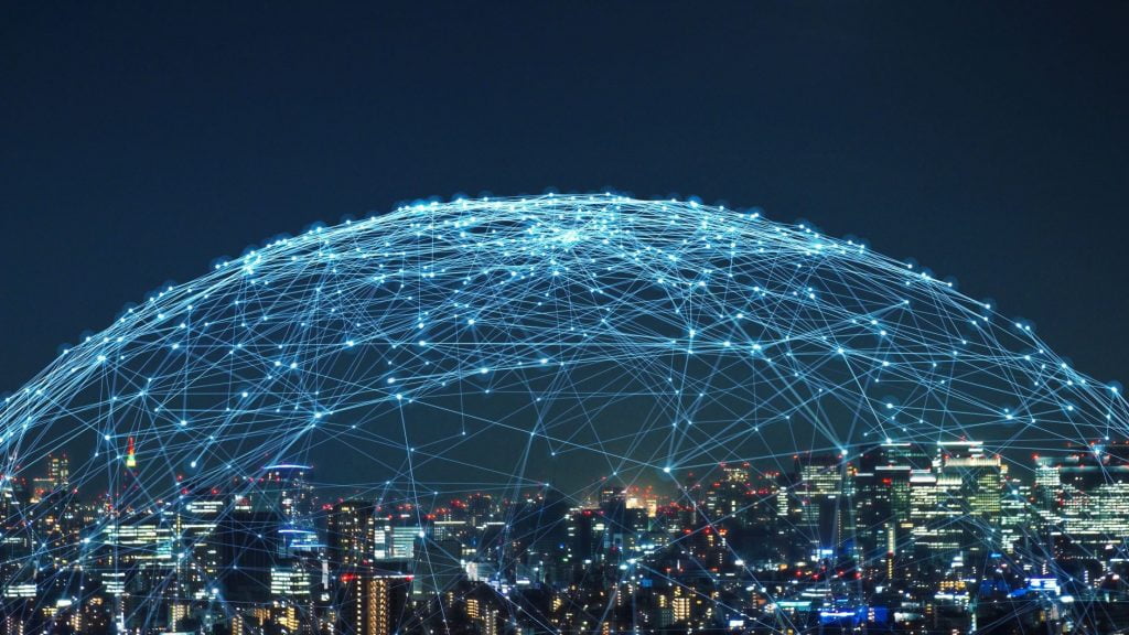 Dette billede illustrere 5G – velkommen til fremtidens netværk