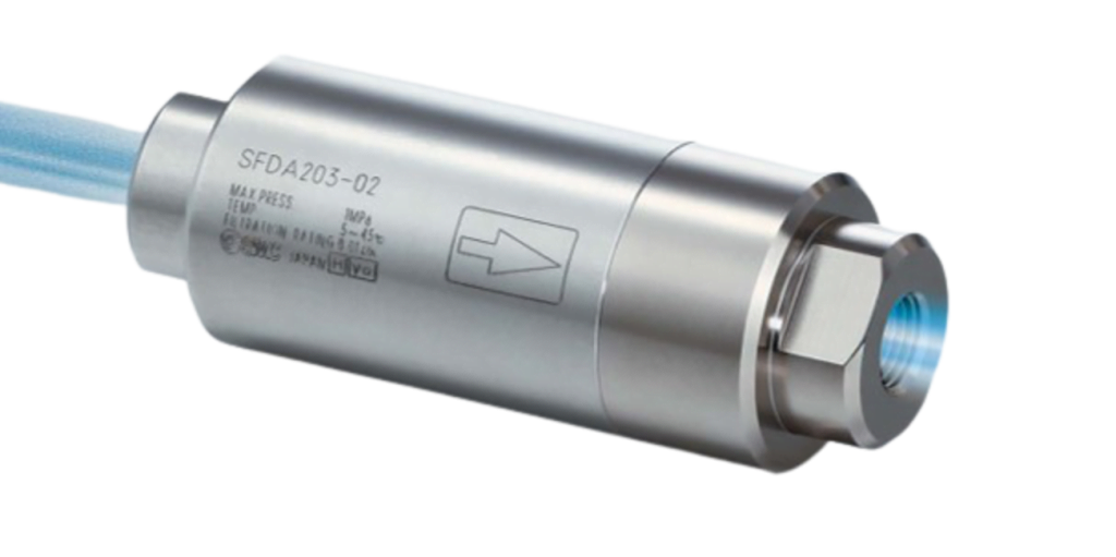 Dette billede illustrere Nyt filter fra SMC fanger bakterierne i trykluften