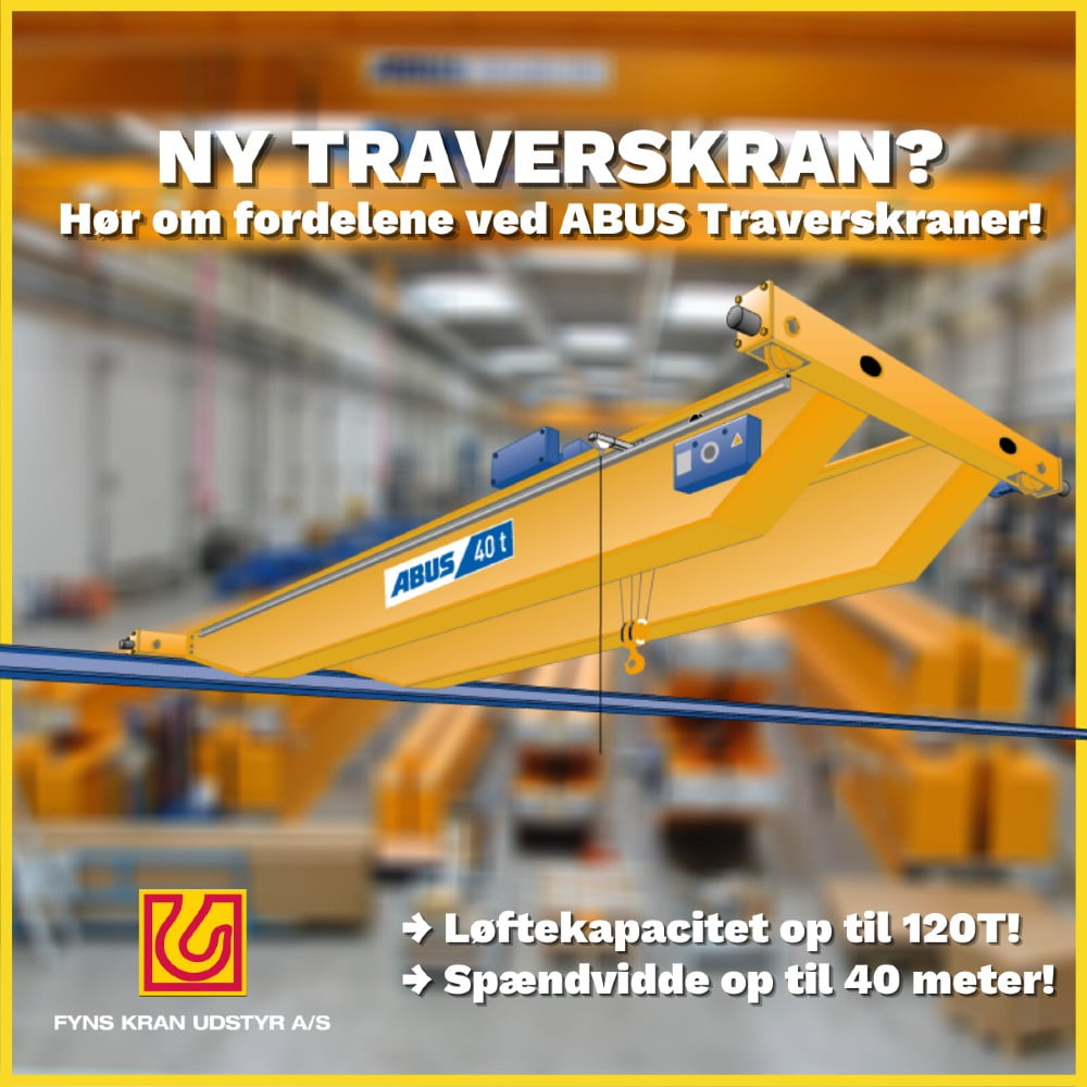 Dette billede illustrere FKU – FÅ EN BUDGETPRIS PÅ EN NY ABUS TRAVERSKRAN!
