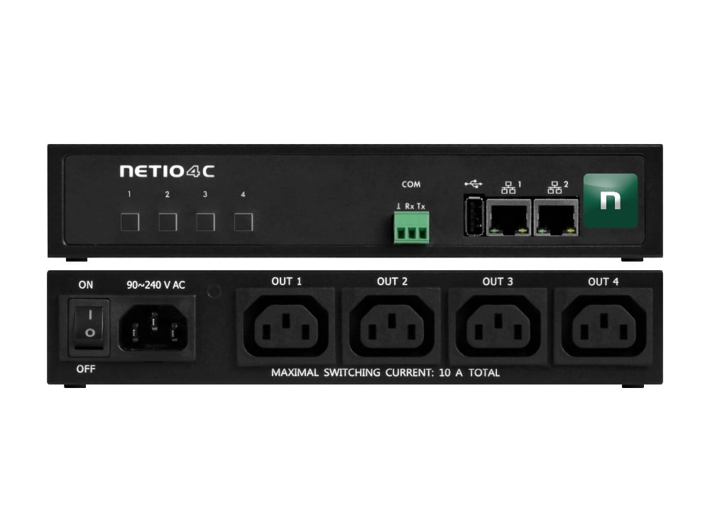 Dette billede illustrere S-Connect – NETIO laver Smart Power Sockets på LAN og/eller Wi-Fi