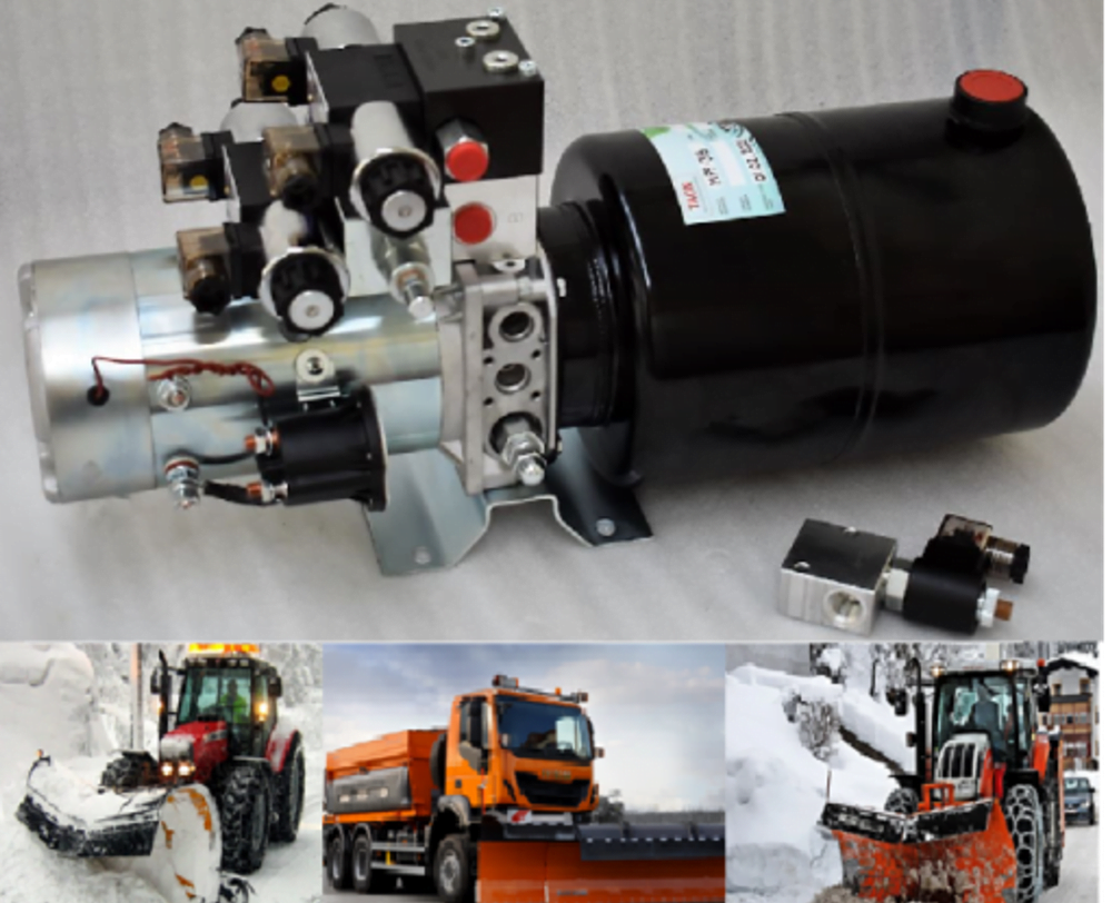 Dette billede illustrere TAON – Hydraulik enhed til sneplov