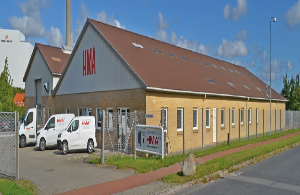 Dette billede illustrere HMA – Ny maskine i Afd. Langeskov