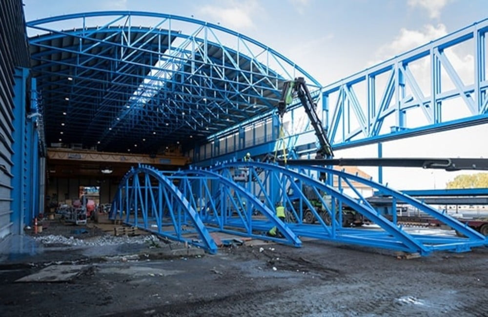 Dette billede illustrere Lemvigh-Müller – Udfordrende stålkonstruktion blev løst med skræddersyede profiler
