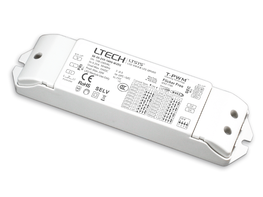 Dette billede illustrere Power Technic – Intelligent CT LED-Driver fra LTECH