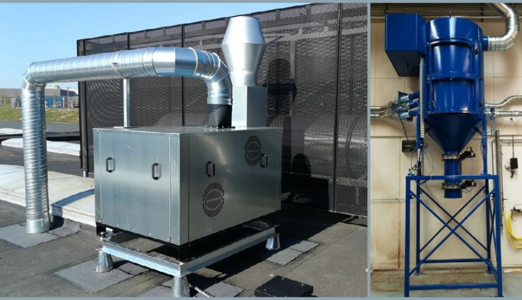 Dette billede illustrere FlexAir leverer udsugningsanlæg