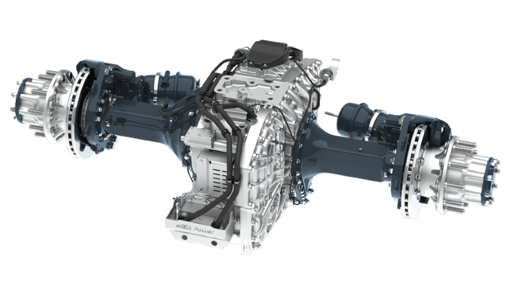 Dette billede illustrere Allison Transmission og Emergency One formaliserer samarbejde om elektrisk akselintegration