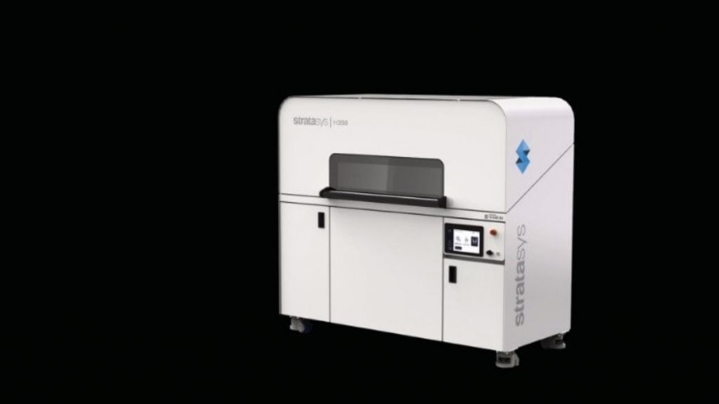 Dette billede illustrere STRATASYS introducerer H350 3D-Printer til profuktionsskala additiv fremstilling