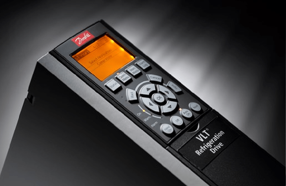 Dette billede illustrere Danfoss – VLT Refrigeration Drive nu tilgængelig med Modbus TCP