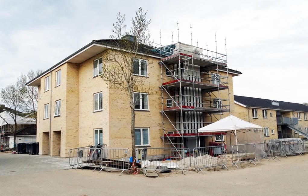 Dette billede illustrere Topvex aggregater valgt til boligbyggeri i Roskilde