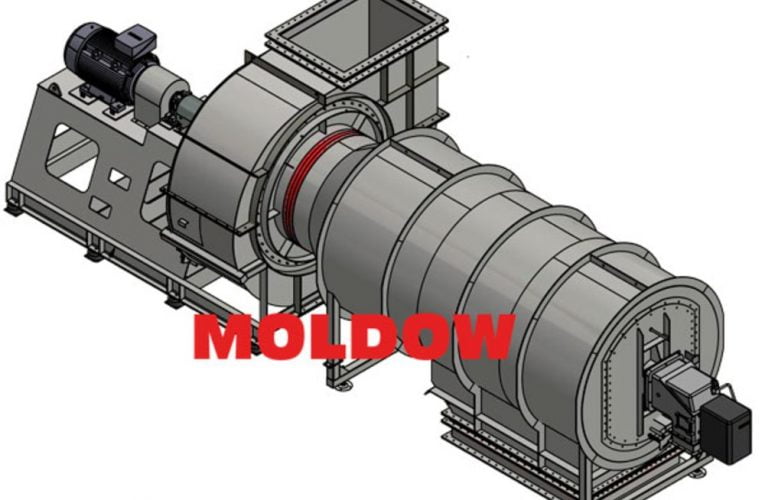 Moldow – Fyringstunnel og ventilatorer til luftopvarmning