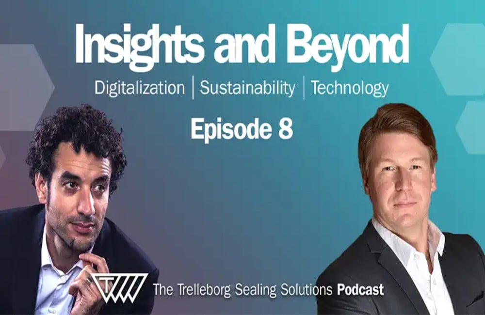 Dette billede illustrere Trelleborg Sealing Solutions – Podcast – Insights and Beyond: Fælles sprog til kunstig intelligens
