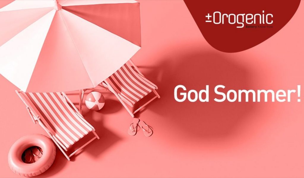 Dette billede illustrere Orogenic – Vi ønsker dig, dine kolleger og jeres familier en rigtig god sommer!